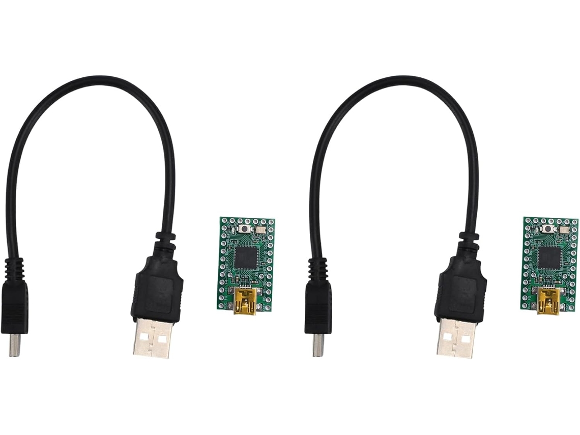 Placa De Desarrollo Teensy 2.0 Avr Atmega32u4, Paquete De 2 Placas De Expansión Con Cable De Datos