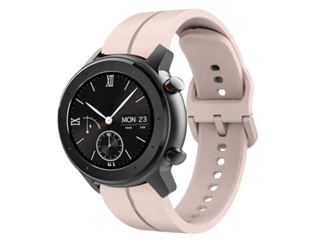 Correa de reloj inteligente para Amazfit GTR 42MM 20mm Bucle de silicona (Rosa)