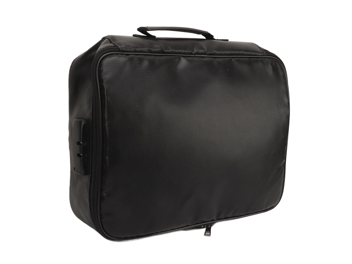 Bolsa De Documentos Incendio Con Candado De Contraseña Portátil Para Laptop Archivos Certificados Organizador Seguro Impermeable