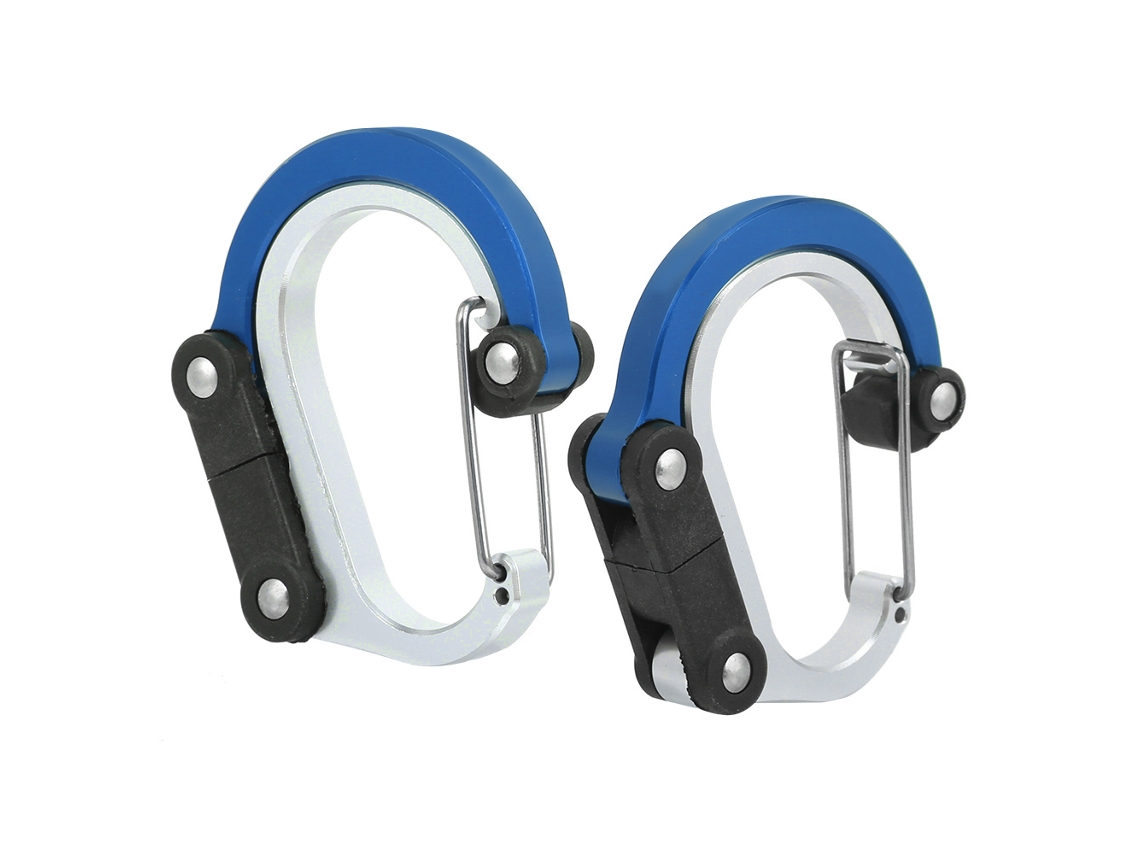 Mosquitera Multifuncional De Aluminio Para Viajes Al Aire Libre, Gancho Rápido, 2 Piezas, Azul