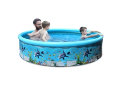 Piscina redonda plegable de plástico rígido para bebés y adultos.