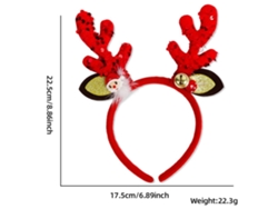 Diadema navideña con cuernos, accesorio navideño brillante, ideal para fiestas, cosplay y uso diario Aeuzwr (Estilo 37)