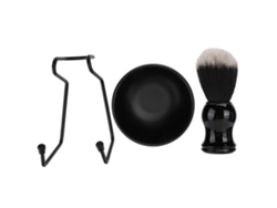 3 Piezas Set Herramientas De Afeitado Para Barba Profesional Con Soporte, Cepillo Y Taza De Jabón