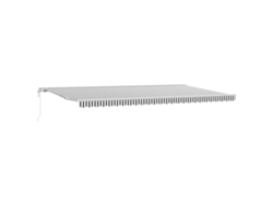 Maison Exclusive - Toldo Retráctil Automático Gris Antracita Y Blanco 600x300 Cm