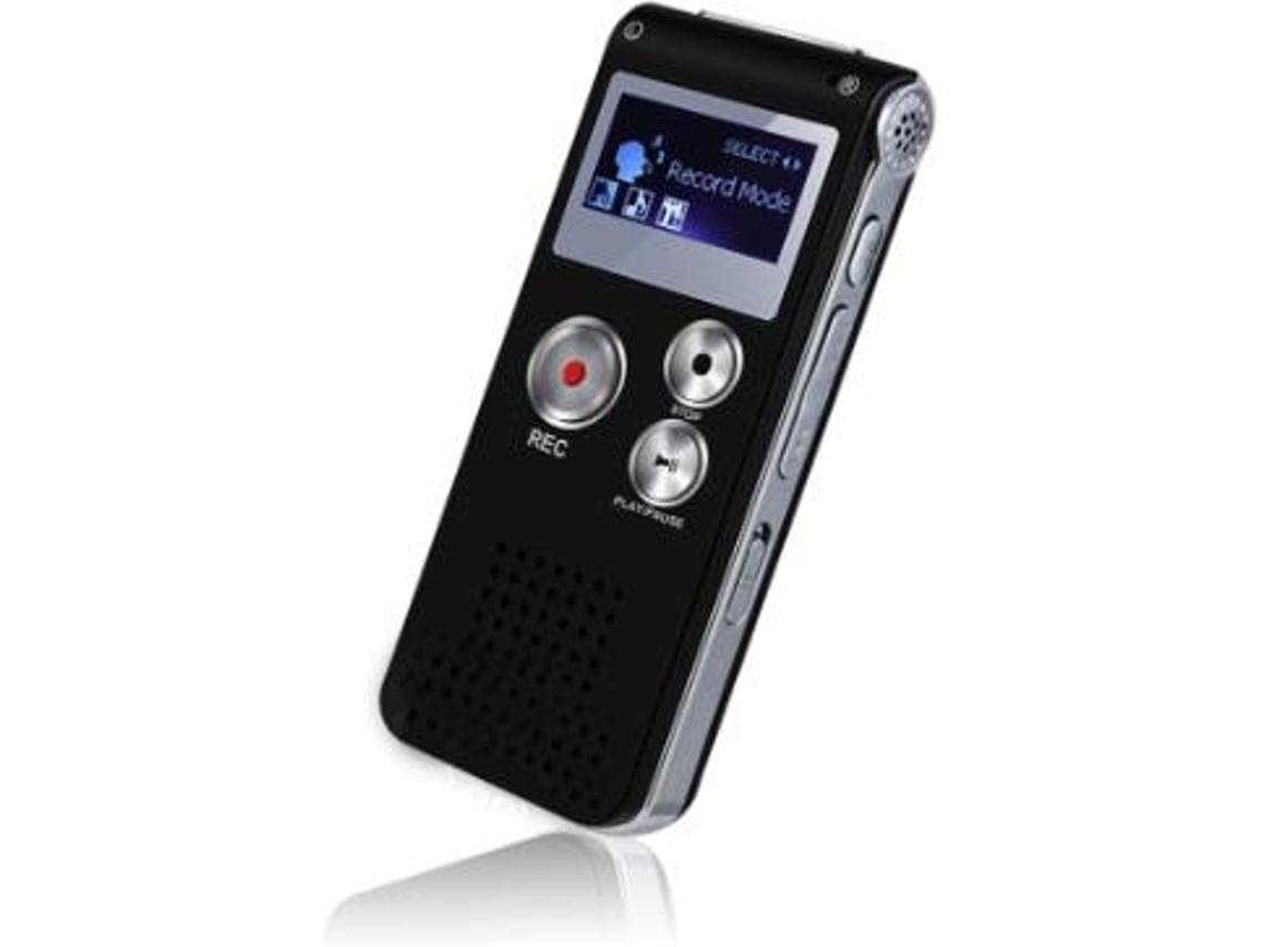 Grabadora de Voz Digital Grabadora de Voz para Conferencias Reuniones Entrevistas Grabadora de Audio de 32 Gb con Reproducción de Mp3 Usb Negro YEMAESRE