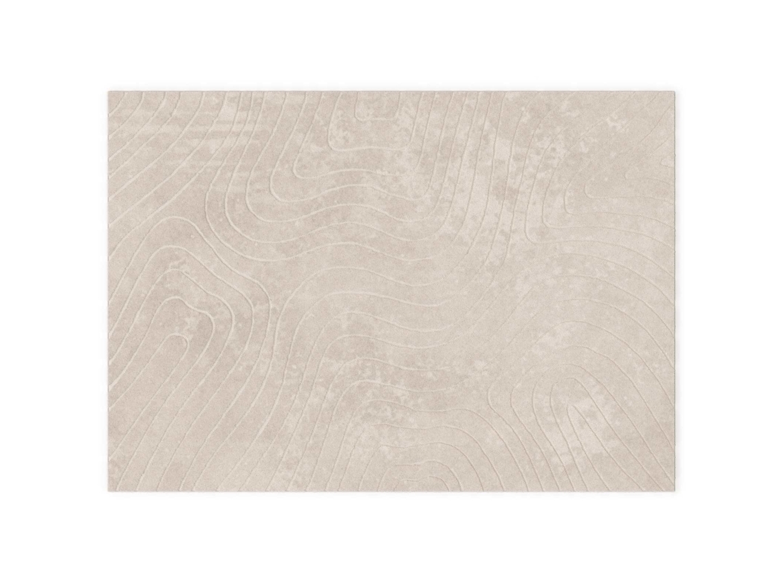 Alfombras De Área Palmeras Beige 280 X 200 Cm Poliéster