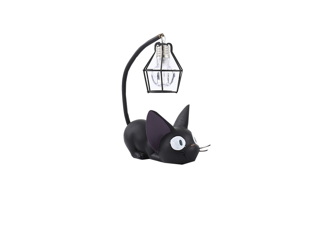 Lámpara De Resina Con Diseño De Gato Jiji, Linda Luz Nocturna Con Forma De Gato, Diseño Único, Regalo, Decoración.