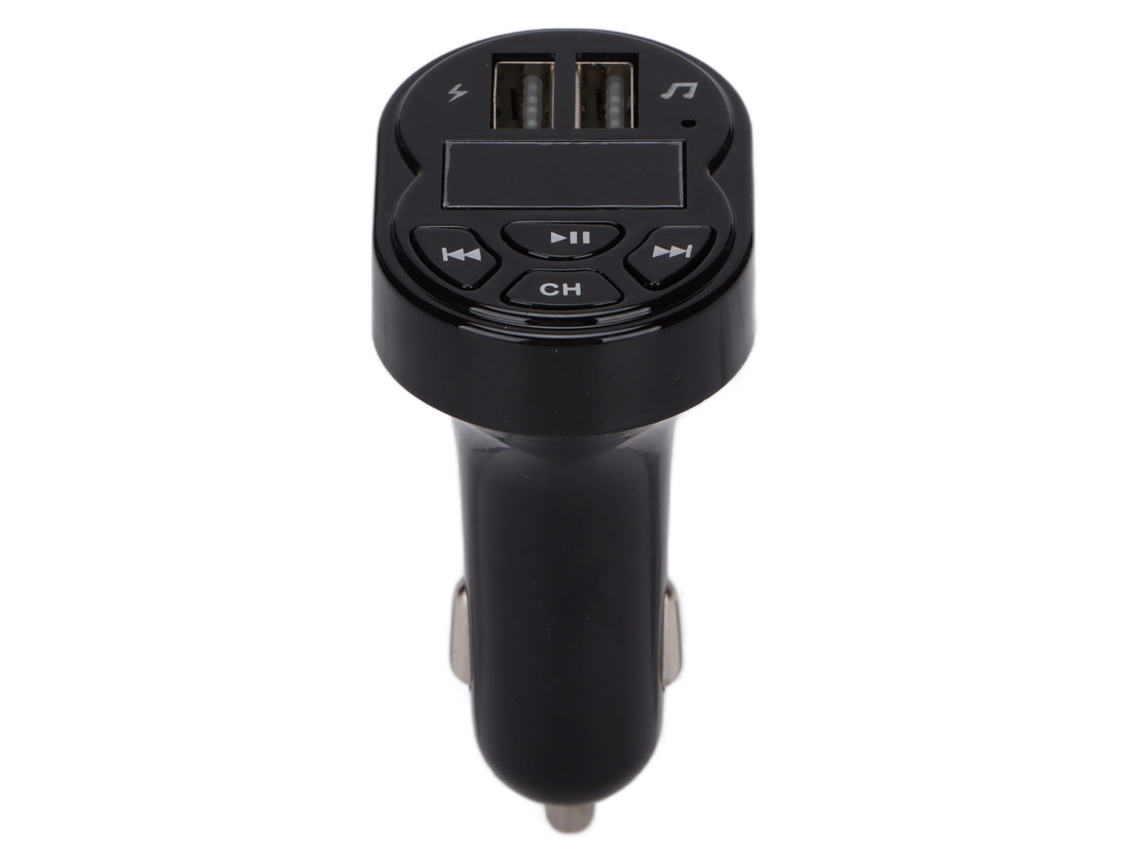 Transmisor Inalámbrico Bluetooth Para Coche Con Abs, Adaptador De Radio Fm, 2 Puertos Usb, Cc 12v-24v