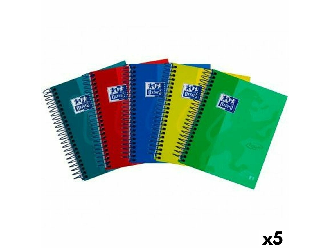 Set de Cuadernos OXFORD European Book 4 Multicolor 1/8 5 Unidades