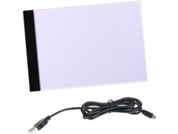 Mesa de luz LED para copiar, calcar, dibujar y esbozar - Mesa delgada con cable USB - Blanca - SFUSHOS