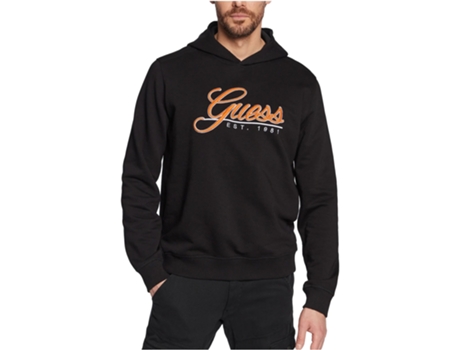 Sudadera GUESS JEANS Algodón Hombre (M - Negro)