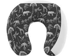 Almohada Forma U, Estampado Espuma Viscoelástica Viscoelástica Fácil Relajación Cómodos Familia.brfácil