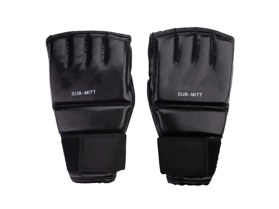 Guantes de gimnasio para adultos, para entrenamiento de Muay Thai, saco de boxeo, guantes de boxeo (negro y rojo)