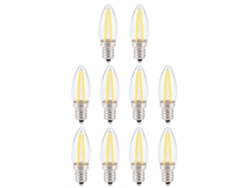 2026-10 Piezas Bombillas Led E12 Cable Largo Regulable 1.5w Ac110v Para Iluminación Hogar