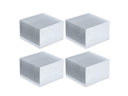 Disipador De Calor De Cpu De Aluminio De 4 Piezas, 60 X 39 Mm, Con Respaldo Adhesivo.
