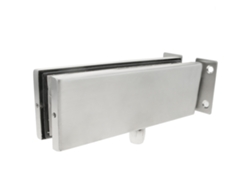 Pata de Aluminio y Bisagra Superior de Fijación PRIMEMATIK.COM para Puerta de Cristal para Cierrapisos Automático