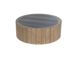 Mesa Centro Abeto Mdf Natural 90x90x30cm