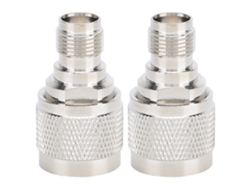 2pcs Adaptador N Macho Para Tnc Fêmea Conector Galvanizado A Ouro De Alta Performance Portátil