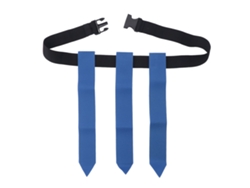 Cinturón Ajustable Para Flag Football Con 3 Banderas Para Niños, Jóvenes Y Adultos, Ideal Para Deportes Al Aire Libre, Color Azul.