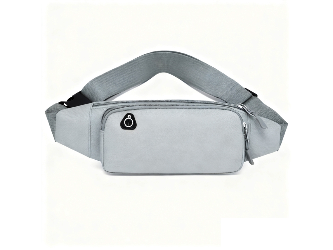 Cinturón deportivo multifuncional de lona Yuysan, impermeable, tamaño de 8 pulgadas, color gris.