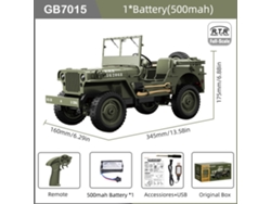 Jeep Willis 1941 4x4, camión militar a escala 2.4G, escala 1/10, todoterreno, todoterreno, para adultos y niños. Aeuzwr