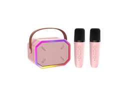 Micrófono inalámbrico Bluetooth Zruxe P3 para KTV en casa, color rosa
