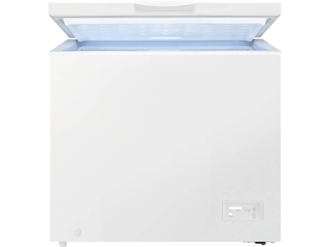 Zanussi Zcan20fw1 Congelador capacidad 198 litros 1 cesto compresor inverter display lcd alarma y visual luminosa blanco de 90.5 cm motor clase horizontal 845x905