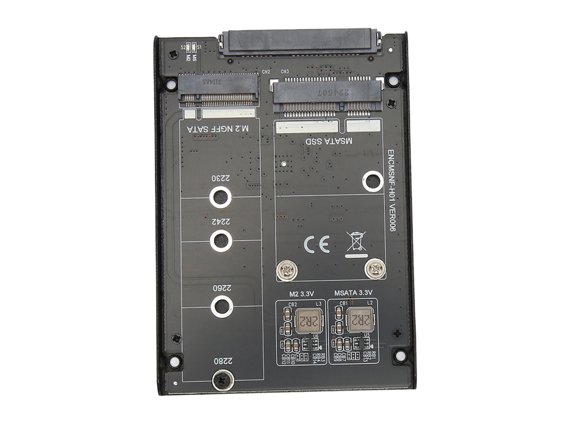Tarjeta Adaptadora M.2 Ngff Msata A Sata3 Convertidor 6gbps Para Win 7-11