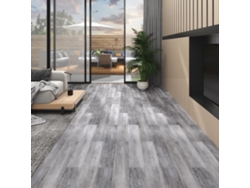 Lamas Para Suelo Autoadhesivas Pvc Gris Madera Mate 5,02m² 2mm