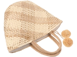 Bolso Tote De Paja Para Mujer, Ideal Para La Playa, El Almuerzo O Para Viajar, Confeccionado En Tela Tejida.