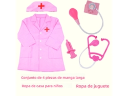 Juego de juguetes infantiles para jugar al médico, con estetoscopio y enfermera. Mdug