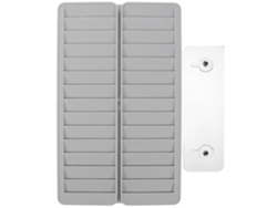 Porta Tarjetas De Asistencia De Pared Para Oficina Y Exámenes Retráctil Fabricado En Pp Gris
