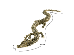 Dragón móvil con impresión 3D, dragón chino realista y flexible