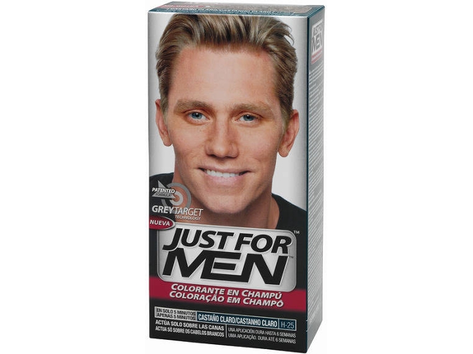 Colorante en Champú JUST FOR MEN Just For Men Sin Amoniaco Castano Claro Natural