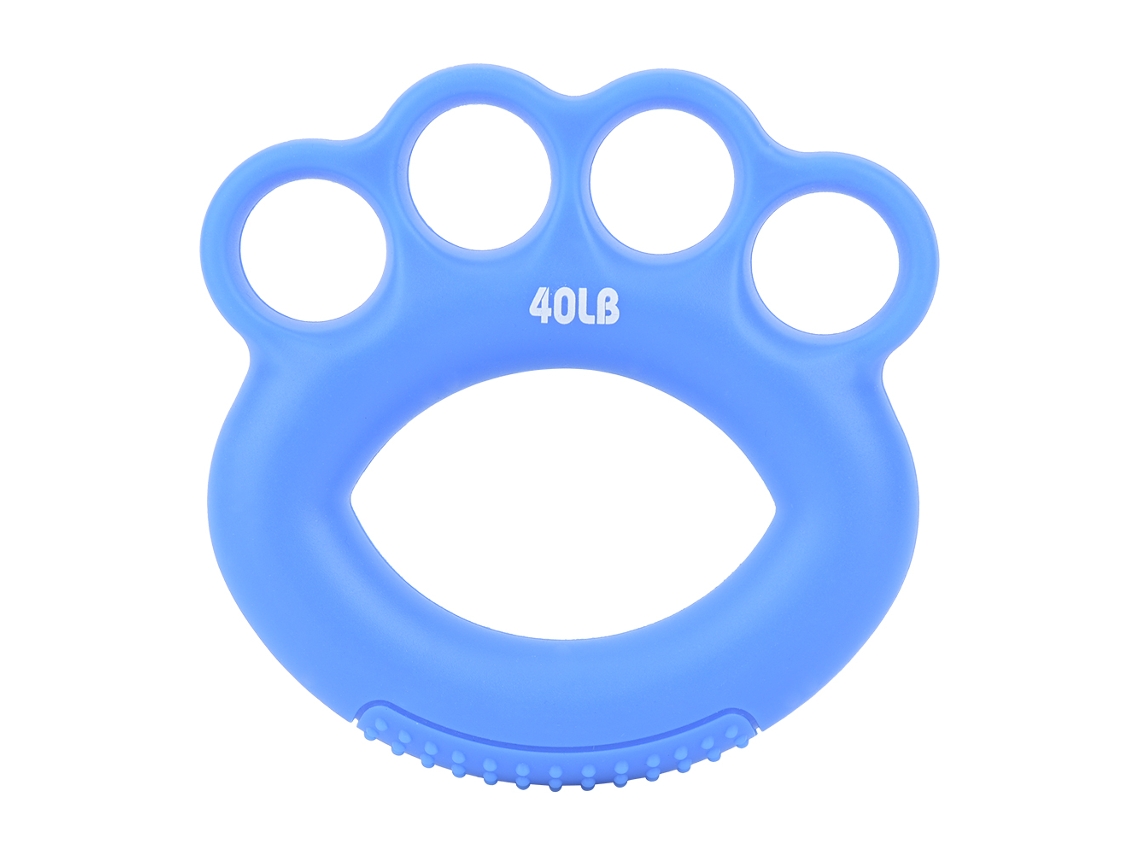 Entrenador de fuerza de silicona para muñecas, dedos y antebrazos de 40 lb - Azul