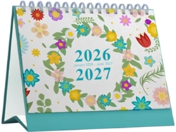 Calendario De Escritorio 2026 – Planificador Semanal Y Mensual Con Notas