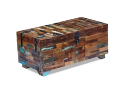 Maison Exclusive - Mesa De Centro Baúl De Madera Maciza Reciclada 80x40x35 Cm