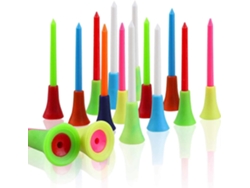 Omni-50 Peças De Tee De Golfe De Borracha Durável Com Tampa Longa E Plásticas Multicoloridas Para Praticar Golfe Profissional