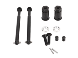 Eje De Transmisión Delantero Cvd De Acero De 54 Mm Para Yeti Jr 1/18, Pieza De Repuesto Axial Rc, Color Negro.