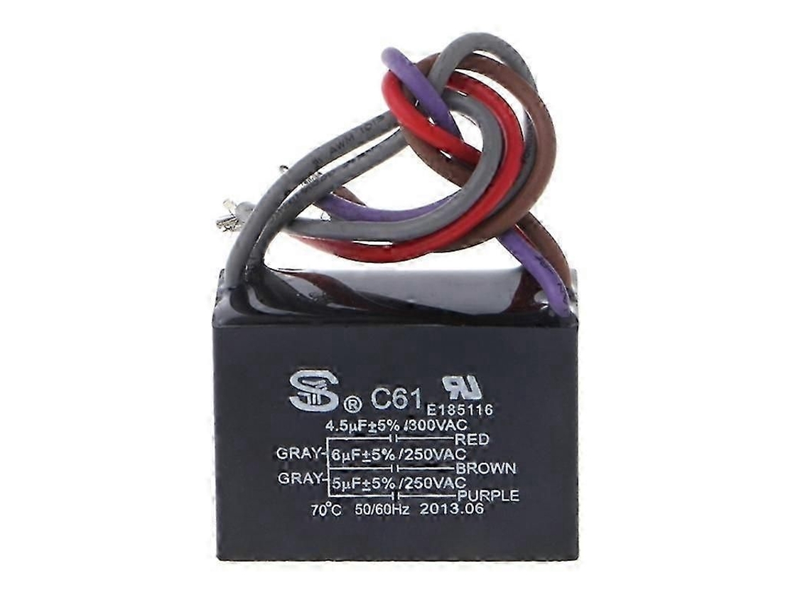 Condensador Cbb61 Para Motor De Extracción De Ventilador De Techo De 250 V 50/60 Hz 4,5+6+5 Μf 4,5+6+6 Μf 5+5+5 Μf 4+4+2,5 Μf 4+5+6 Μf