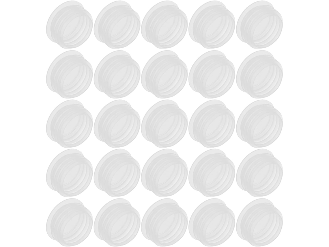 100 Tapones Interiores De Plástico De 24 Mm A Prueba De Fugas Para Frascos De Cosméticos (paquete De 100)
