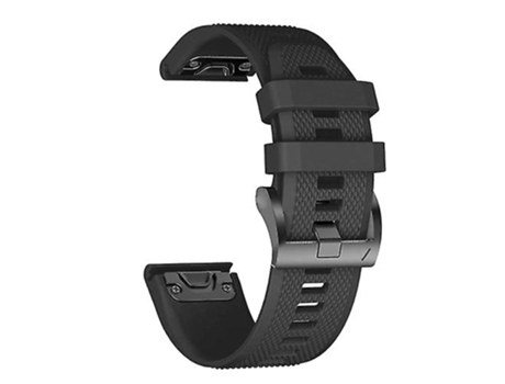 Correa Smartwatch Para Garmin Fenix 5S Plus 20Mm Correa De Reloj De Silicona Negra VENISYMLIS