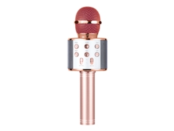 Micrófono inalámbrico Bluetooth, micrófono de karaoke, regalo de cumpleaños para niños y adultos Cuich (oro rosa)