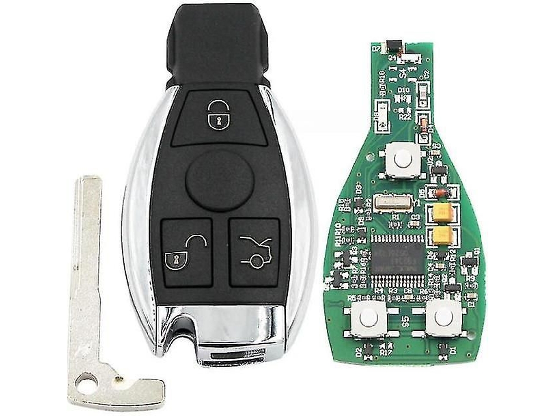 Mando A Distancia Inteligente De 3 Botones, 315 Mhz/433 Mhz, Para Mercedes Benz Posterior Al Año 2000. Reemplaza El Chip Necbga.