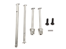 Eje de transmisión de acero metálico 2026, central y trasero, para coche RC Axial Yeti Jr 1/18, pieza de mejora, color plata.