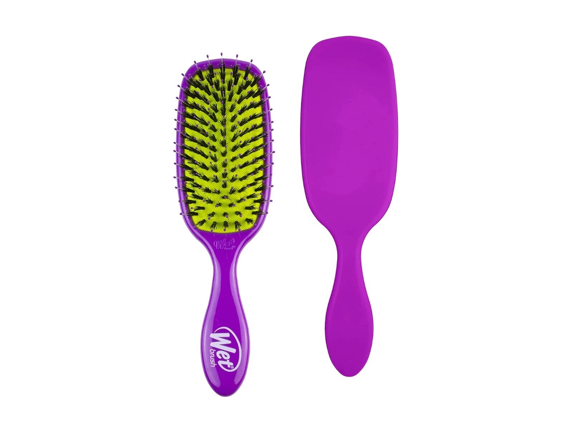 Cepillo Desenredante THE WET BRUSH Morado Potenciador de brillo