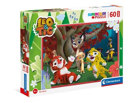 Puzzle CLEMENTONI Supercolor 26104 rompecabezas 60 pieza(s) Animales