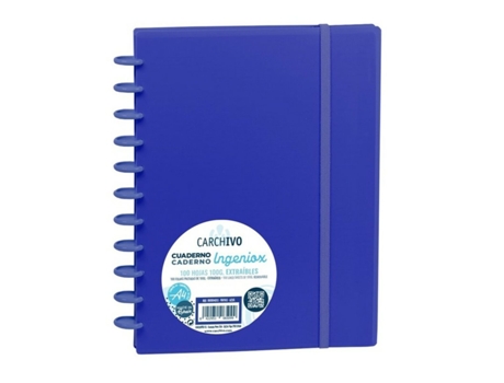 Cuaderno Carchivo Ingeniox A5 Azul 100 Hojas