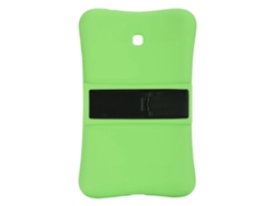 Funda a prueba de golpes con soporte ajustable para Samsung Pad P3200 (Verde)