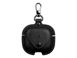 Estuche de cuero para auriculares con gancho. GIECY